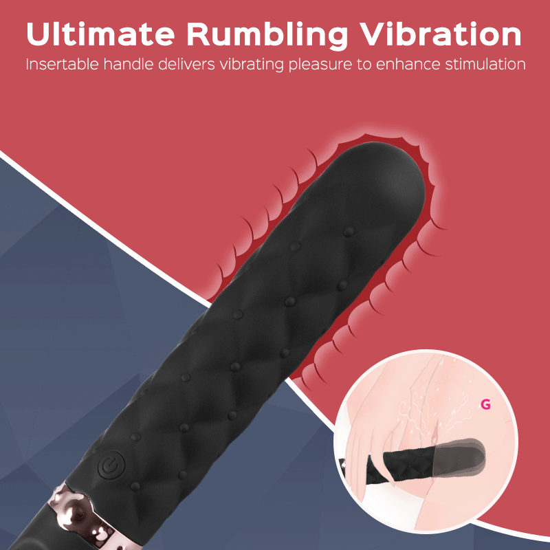 Slave Master - Vibrating Faux Leather Flogger - Xoxomoving