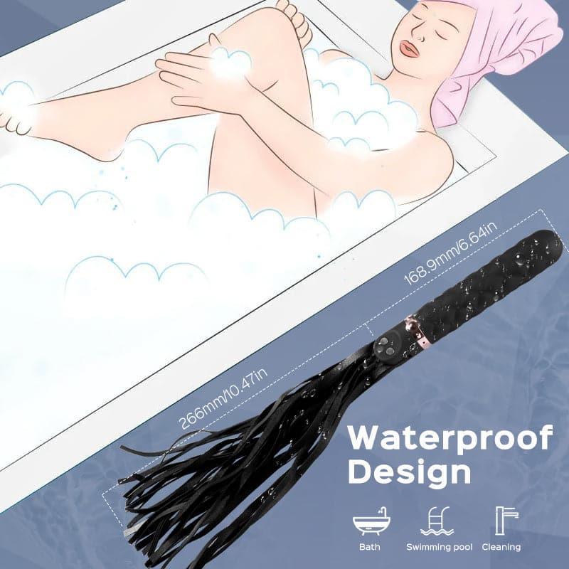 Slave Master - Vibrating Faux Leather Flogger - Xoxomoving