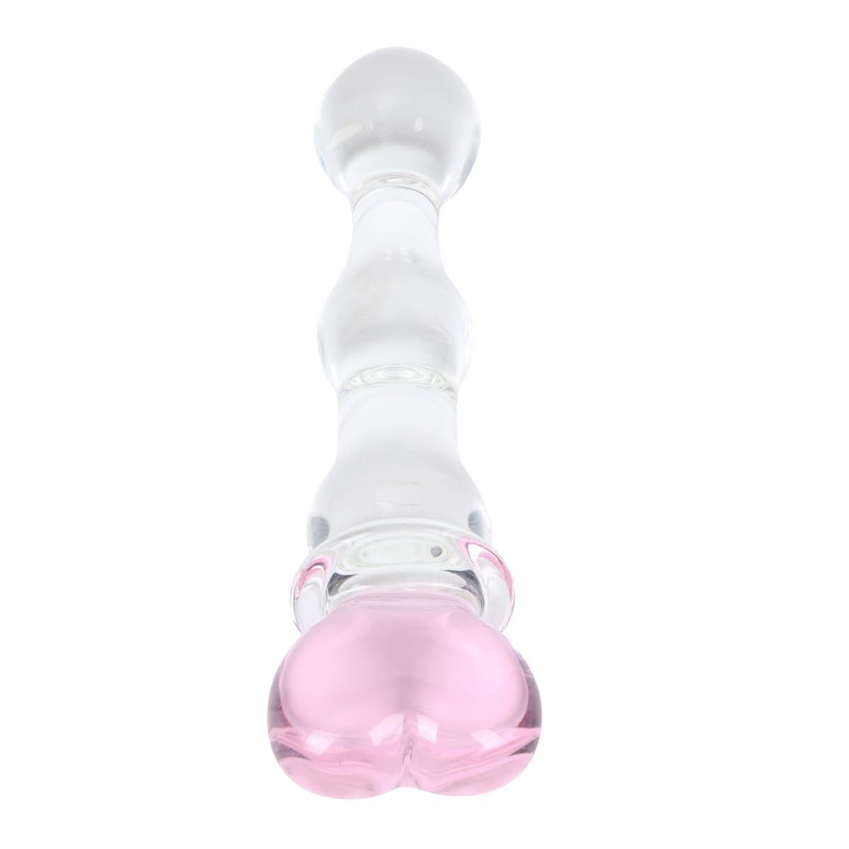 Smooth Borosilicate Glass Dildo 7.87" for Temperature Play My Store