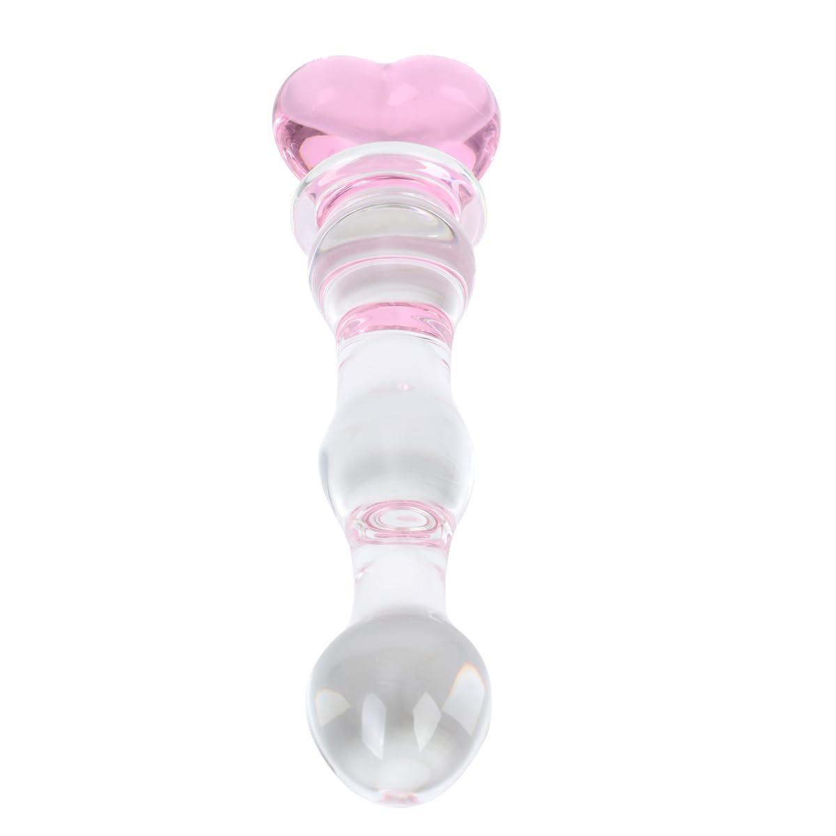 Smooth Borosilicate Glass Dildo 7.87" for Temperature Play My Store