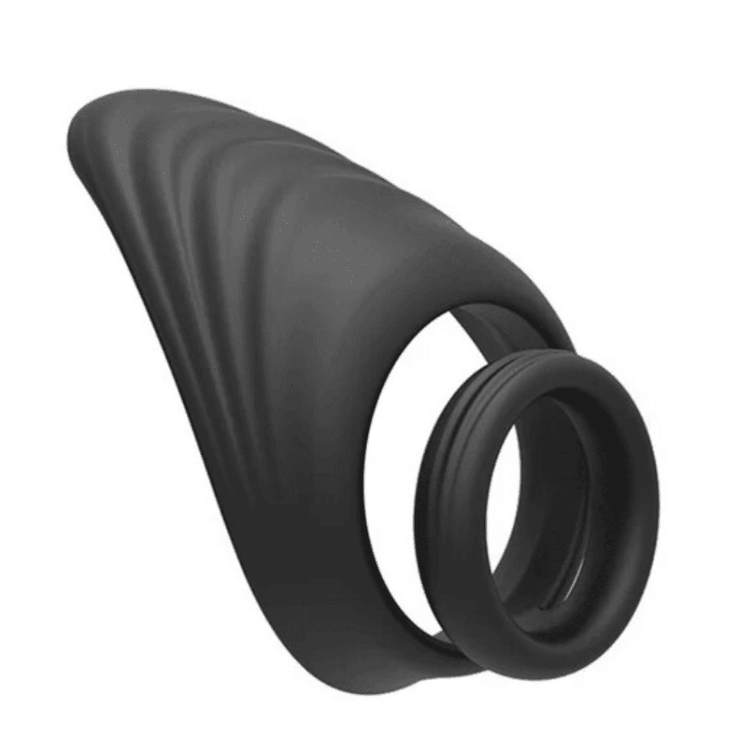 Sperm Locking Dual Cock Ring with Taint Teaser - Xoxomoving