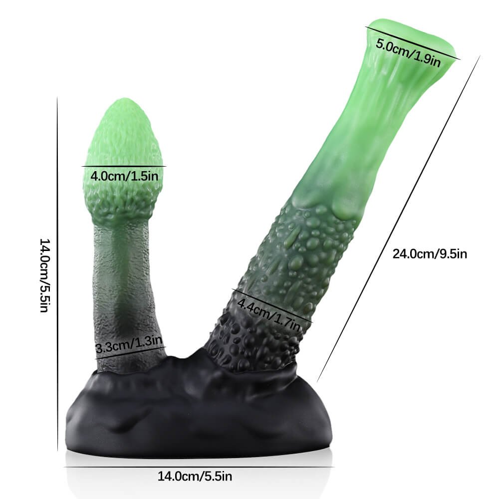Alien Mushroom Dual Shaft Dildo for Fantasy Double Stimulation Xoxomoving