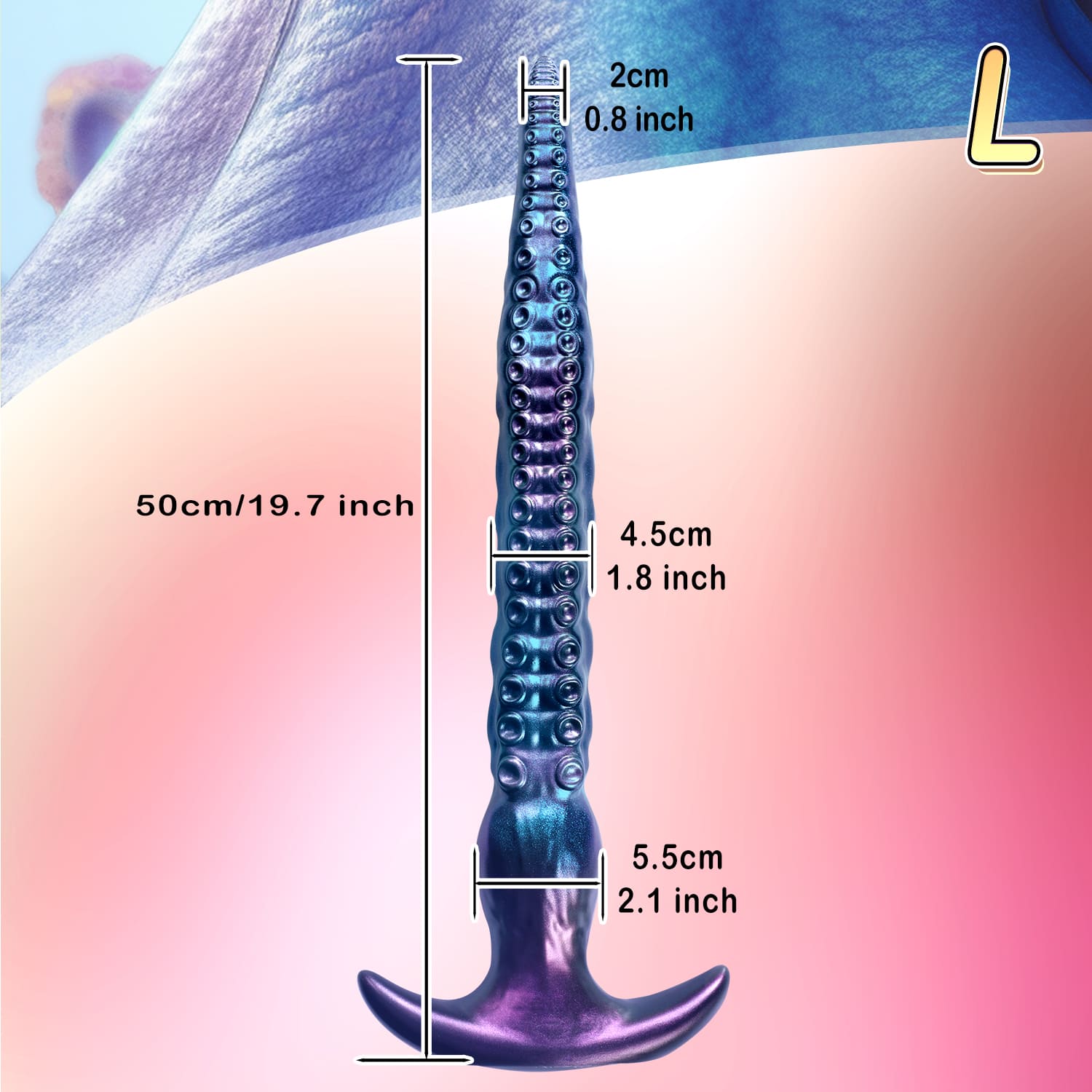 VoidWhip - Tentacle Dildo - Long Butt Plug - 3 Sizes Xoxomoving
