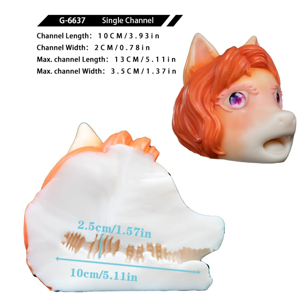 Deer Pony Silicone Oral Sex Doll - Fantasy Mens Penis Blowjob Masturbation Fetish Toys Gift Xoxomoving