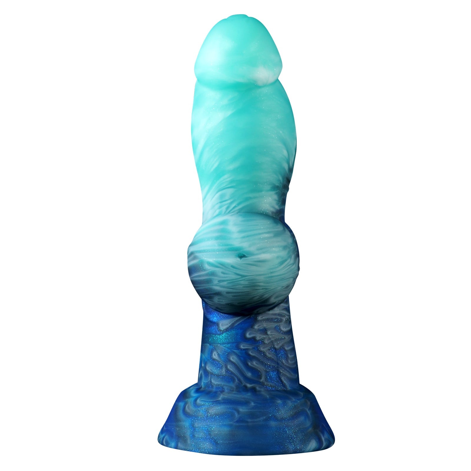 6 Inch Green Silicone Knotted Dog Dildo Xoxomoving