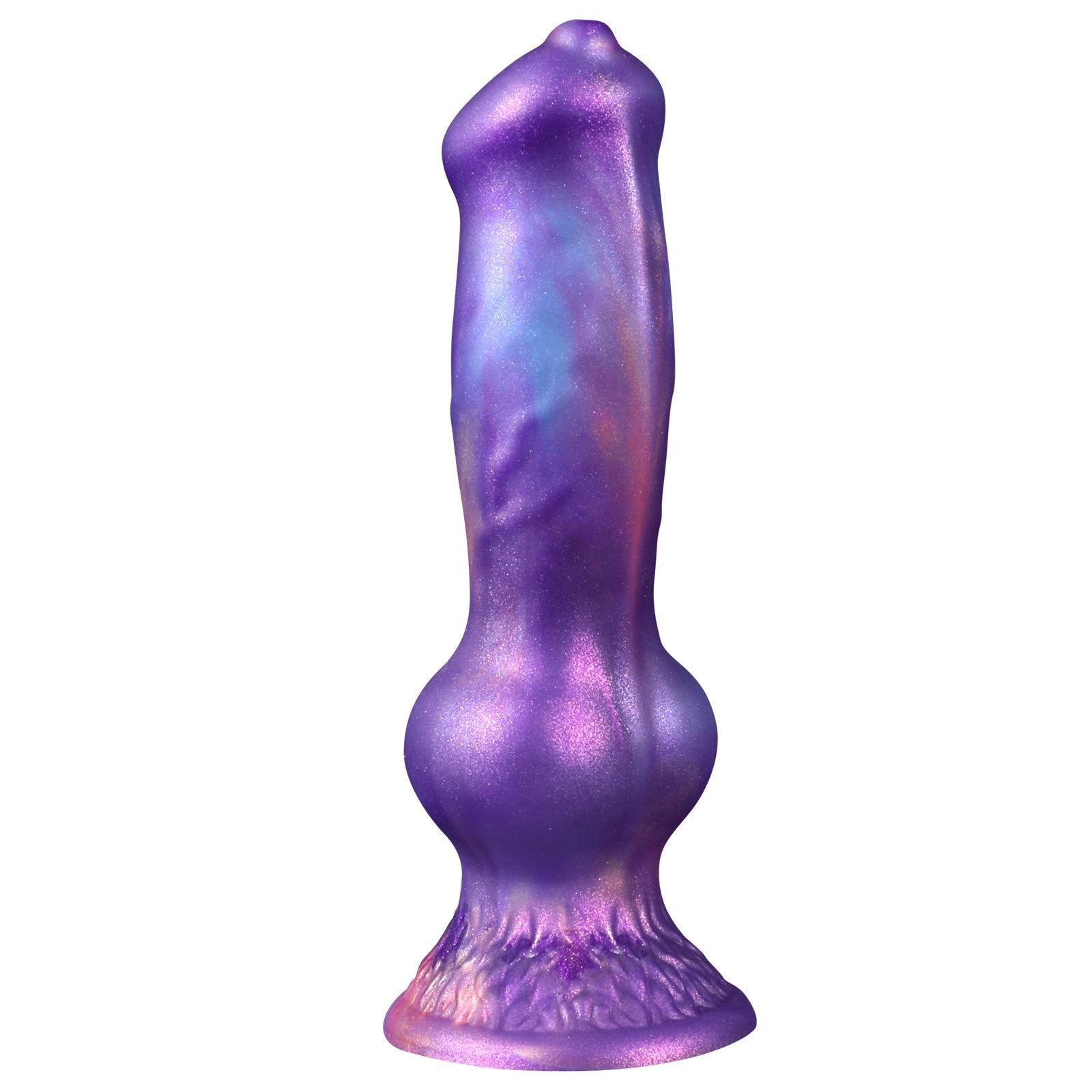 Purple Silicone Dog Knot Squirting Dildo Xoxomoving
