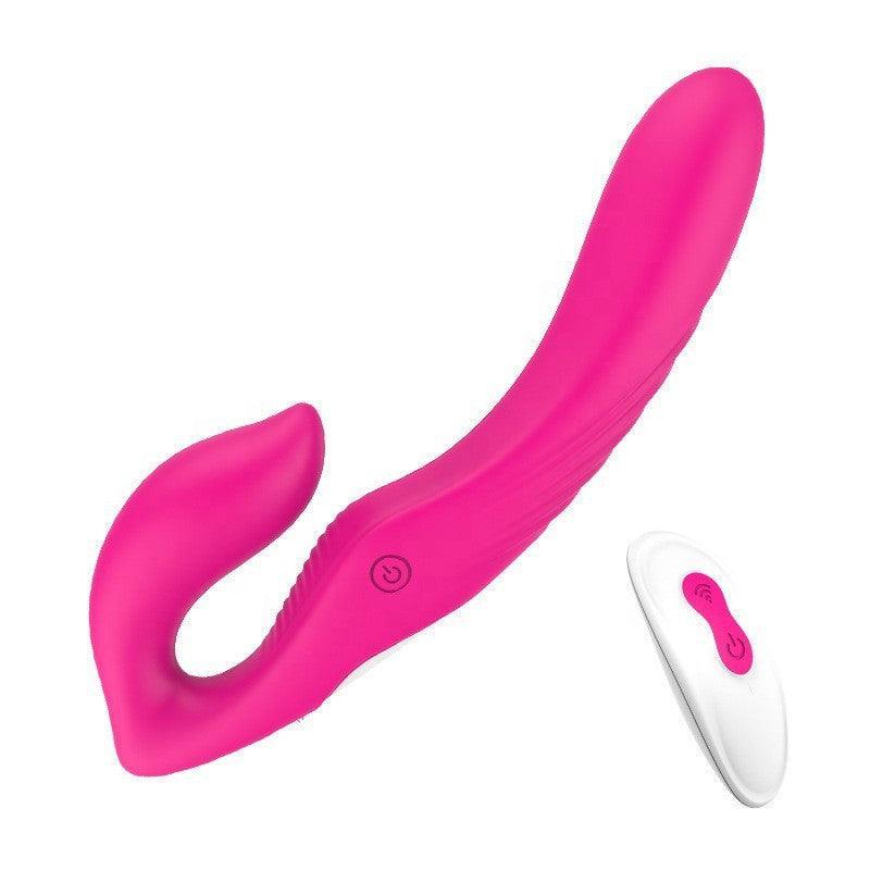 Silicone Double-Ended Strapless Strap-On with Remote Control - Xoxomoving