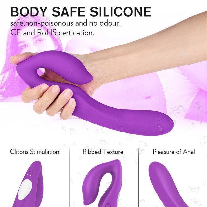 Silicone Double-Ended Strapless Strap-On with Remote Control - Xoxomoving