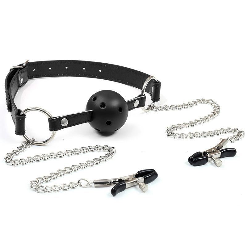 Fetish Fantasy Extreme Ball Gag & Nipple Clamps - Xoxomoving