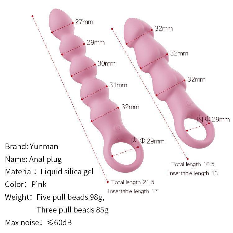 Pink Lover - Vibrating Anal Beads with 3 Balls - Xoxomoving