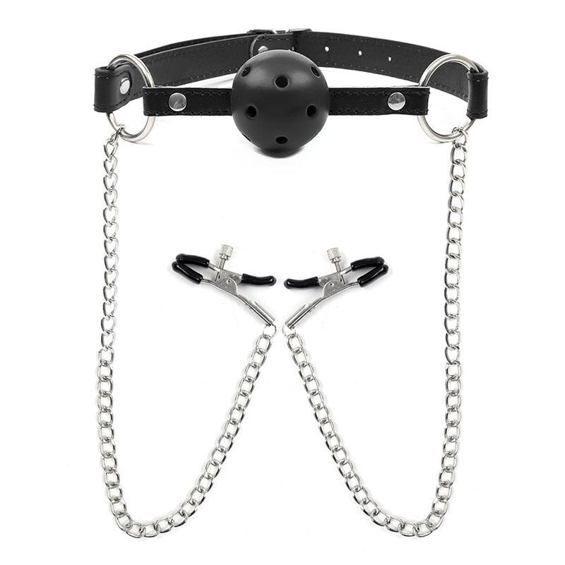 Fetish Fantasy Extreme Ball Gag & Nipple Clamps - Xoxomoving