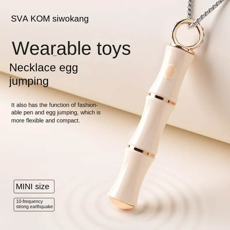 Bamboo Self Necklace Jumper Egg Female Vibrator - Quusvik