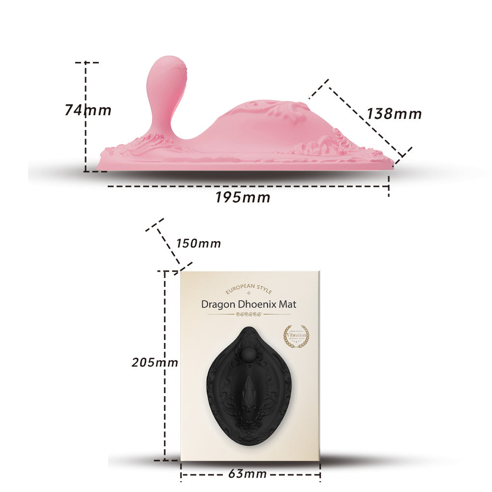 Xoxomoving- Dragon Phoenix Cushion Vibrator with Remote Control