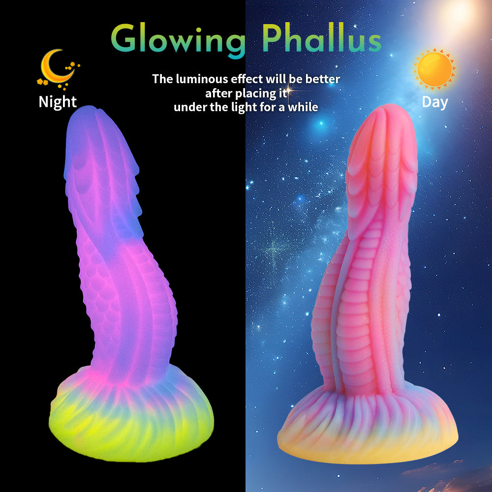 7 Inch Glowing Monster Dragon Dildo Xoxomoving