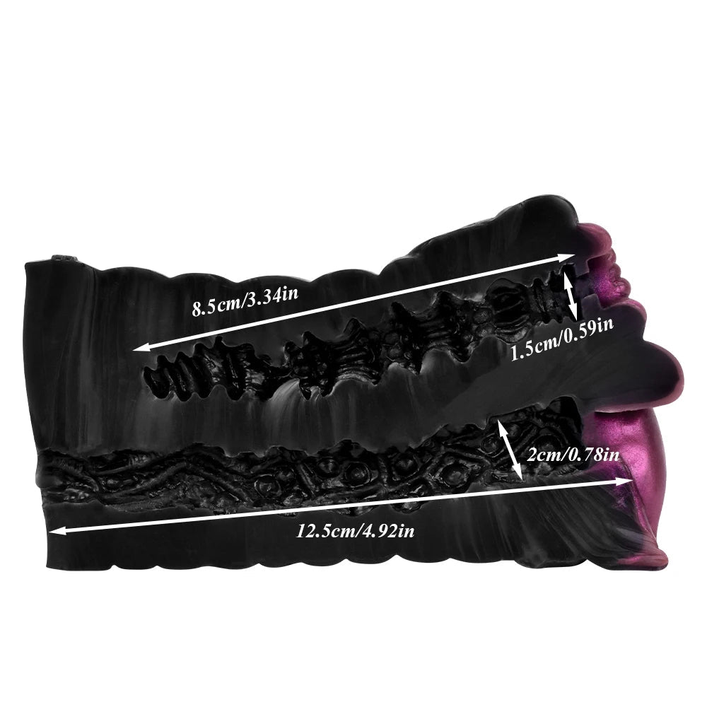 Animal Fur Pocket Pussy Male Masturbator - Silicone Dual Vaginas Penis Massage Sex Toy for Men Xoxomoving