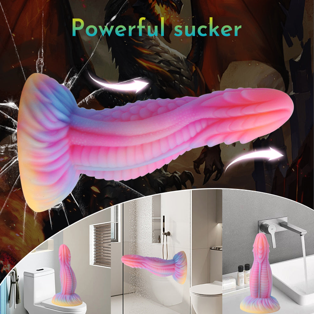 7 Inch Glowing Monster Dragon Dildo Xoxomoving