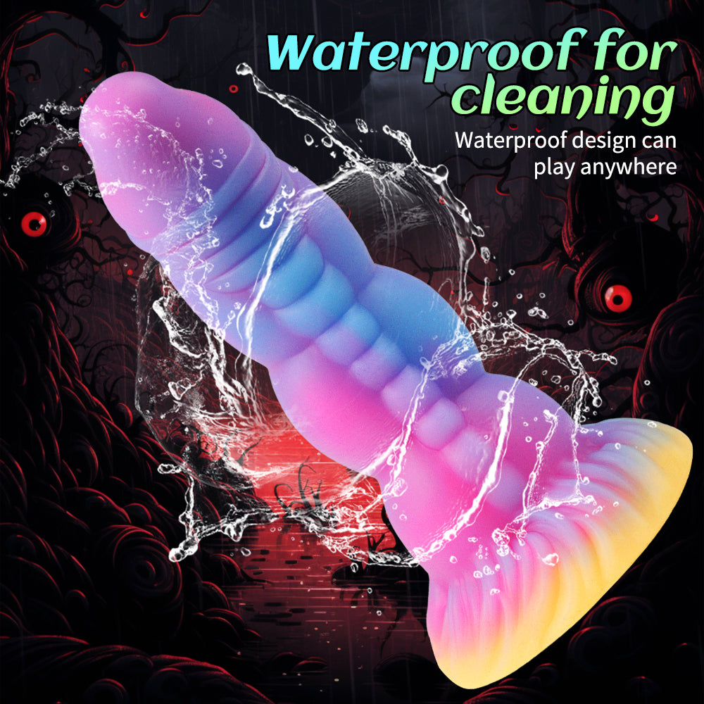 7 Inch Glow In The Dark Curved Dragon Dildo Xoxomoving
