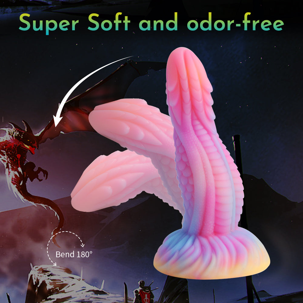 7 Inch Glowing Monster Dragon Dildo Xoxomoving