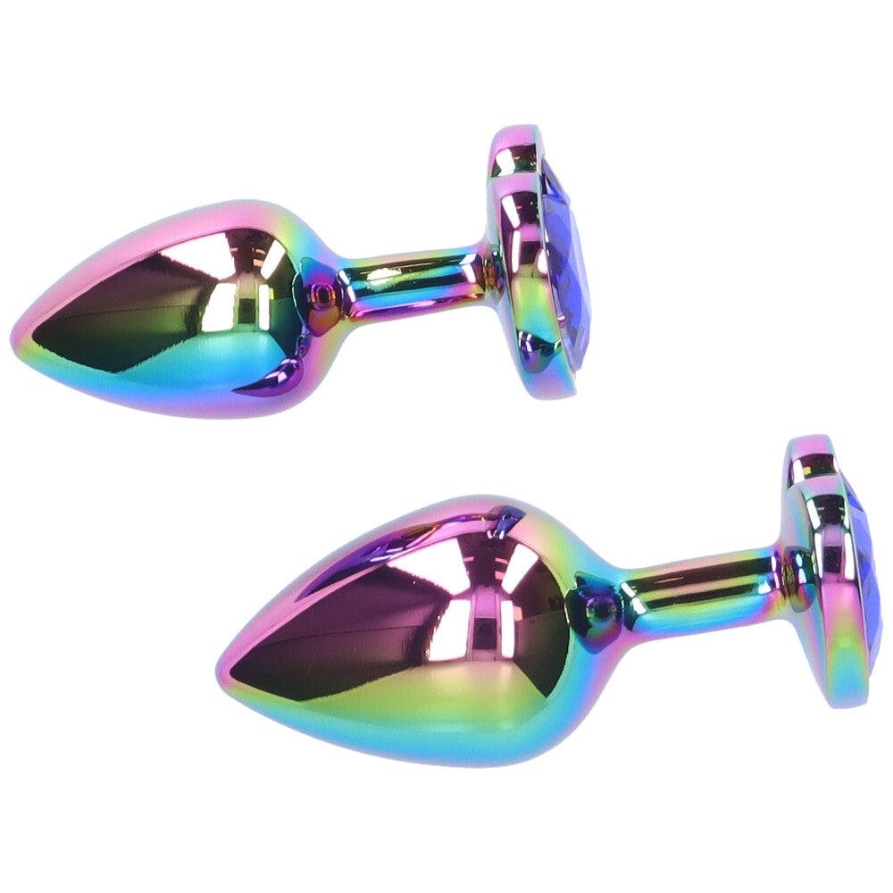 Premium Rainbow Metal Anal Plug for Muscle Control - Xoxomoving