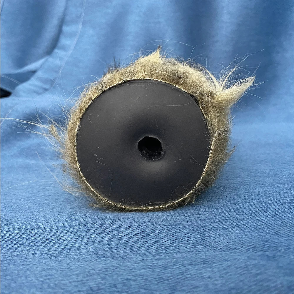 Animal Fur Pocket Pussy Male Masturbator - Silicone Dual Vaginas Penis Massage Sex Toy for Men Xoxomoving
