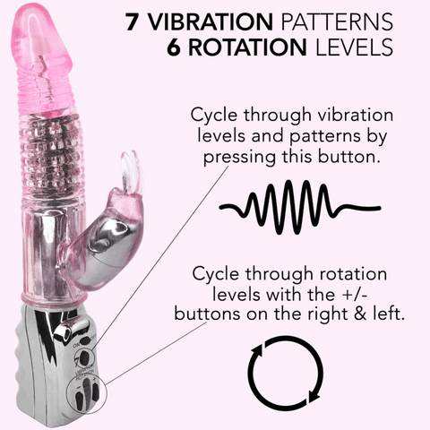 #1 Rotating Rabbit Dual-Action Vibrator - Xoxomoving