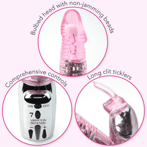 #1 Rotating Rabbit Dual-Action Vibrator - Xoxomoving