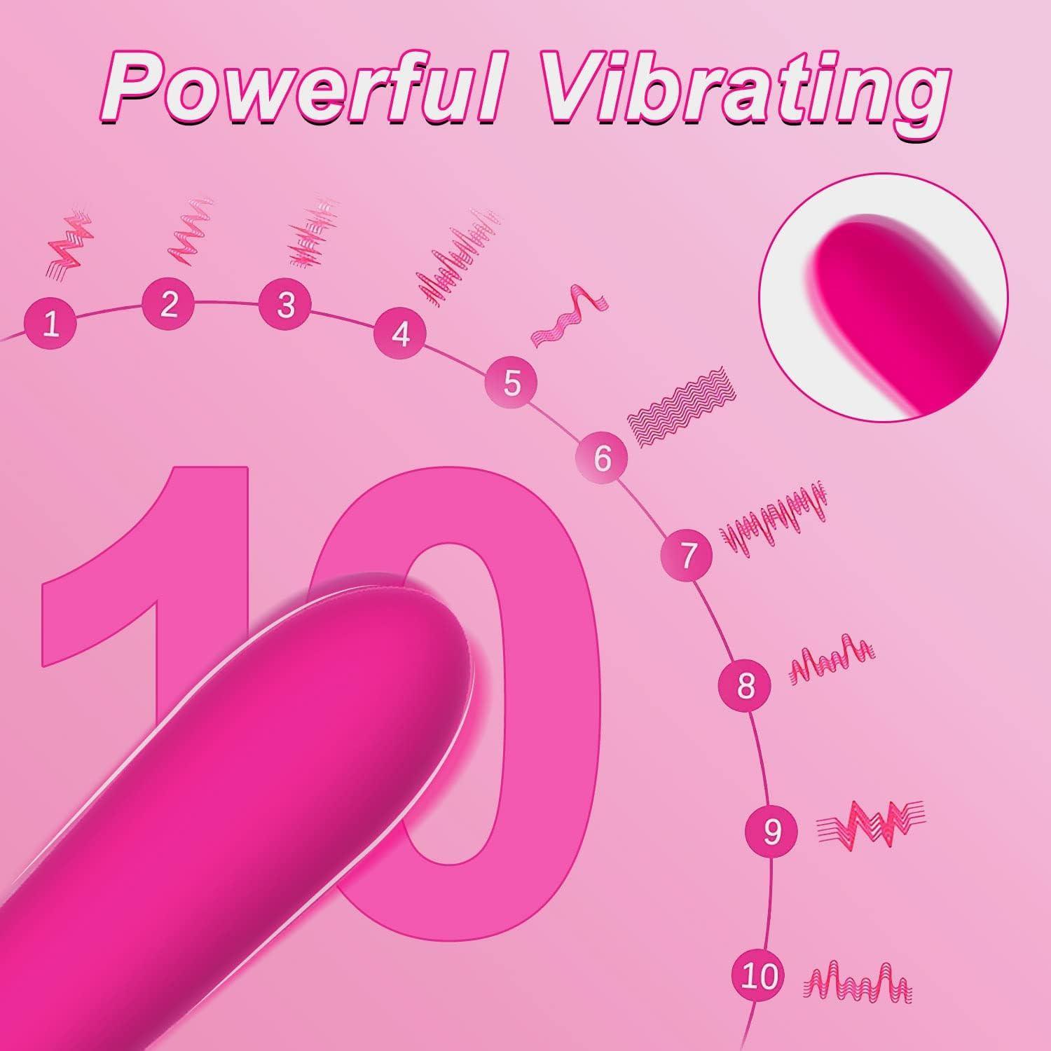 10-Speed G-Spot Vibrator: Tuitionua Dildo Stimulator for Solo or Couples - Xoxomoving