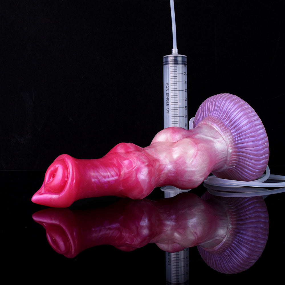 10 Inch Double Knot Dog Squirting Dildo Xoxomoving