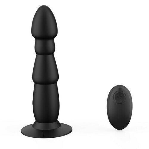 10M Remote Anal Bead Butt Plug Vibrator for Ultimate Satisfaction - Xoxomoving