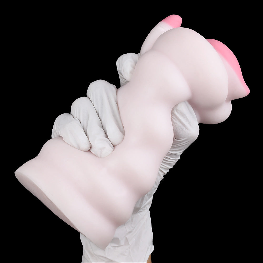 Furry Animal Pocket Pussy Penis Masturbation Cup - Polor Bear Vaginal Masturbator Sex Toy for Men Xoxomoving