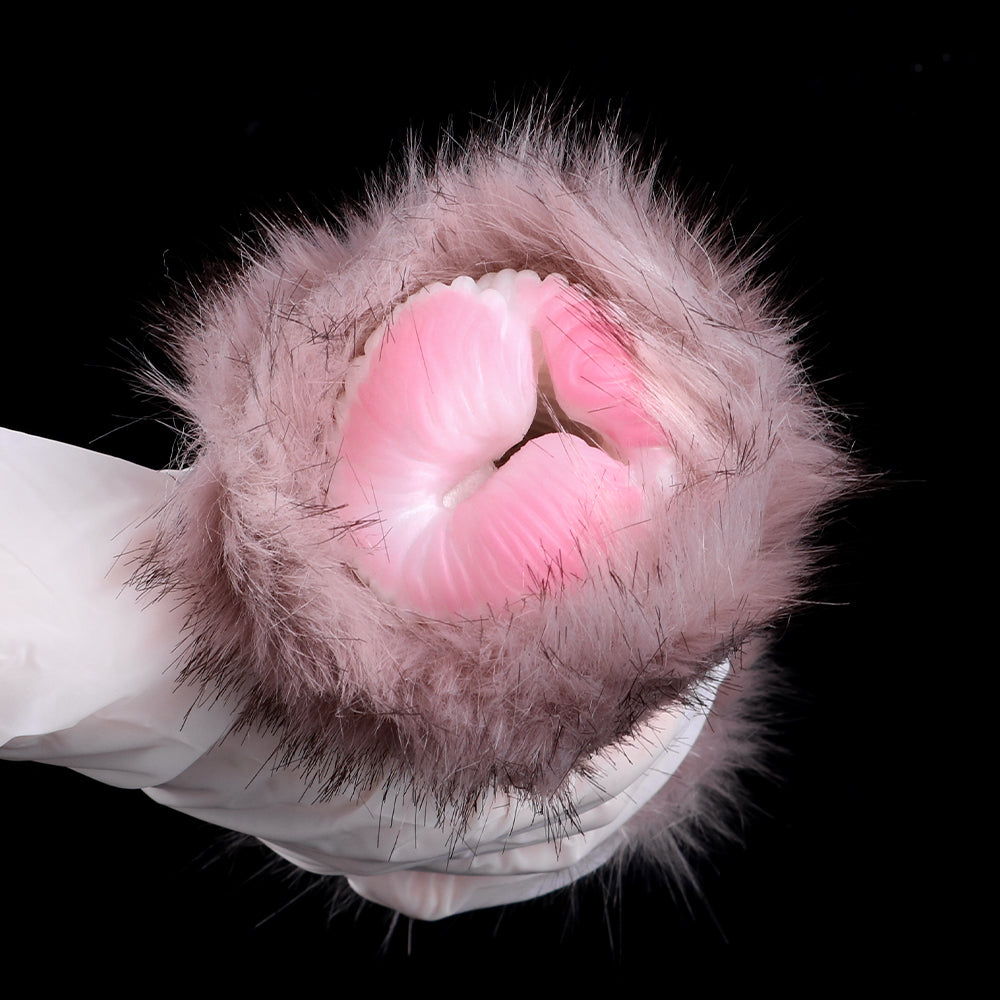 Furry Dog Pocket Pussy - Realistic Animal Vaginal Double Open Penis Masturbator Xoxomoving