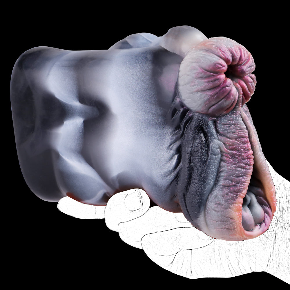 Zebra Animal Vagina Pussy Male Masturbation Cup - Pocket Realistic Silicone Penis Sex Toy Xoxomoving