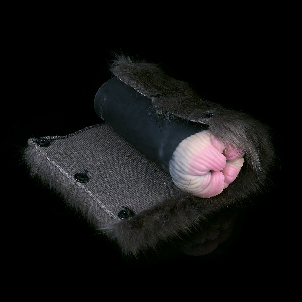 Black Cat Pussy Masturbaton Cup Sex Toy for Men - Furry Animal Vagina Penis Massage Male Masturbator Xoxomoving