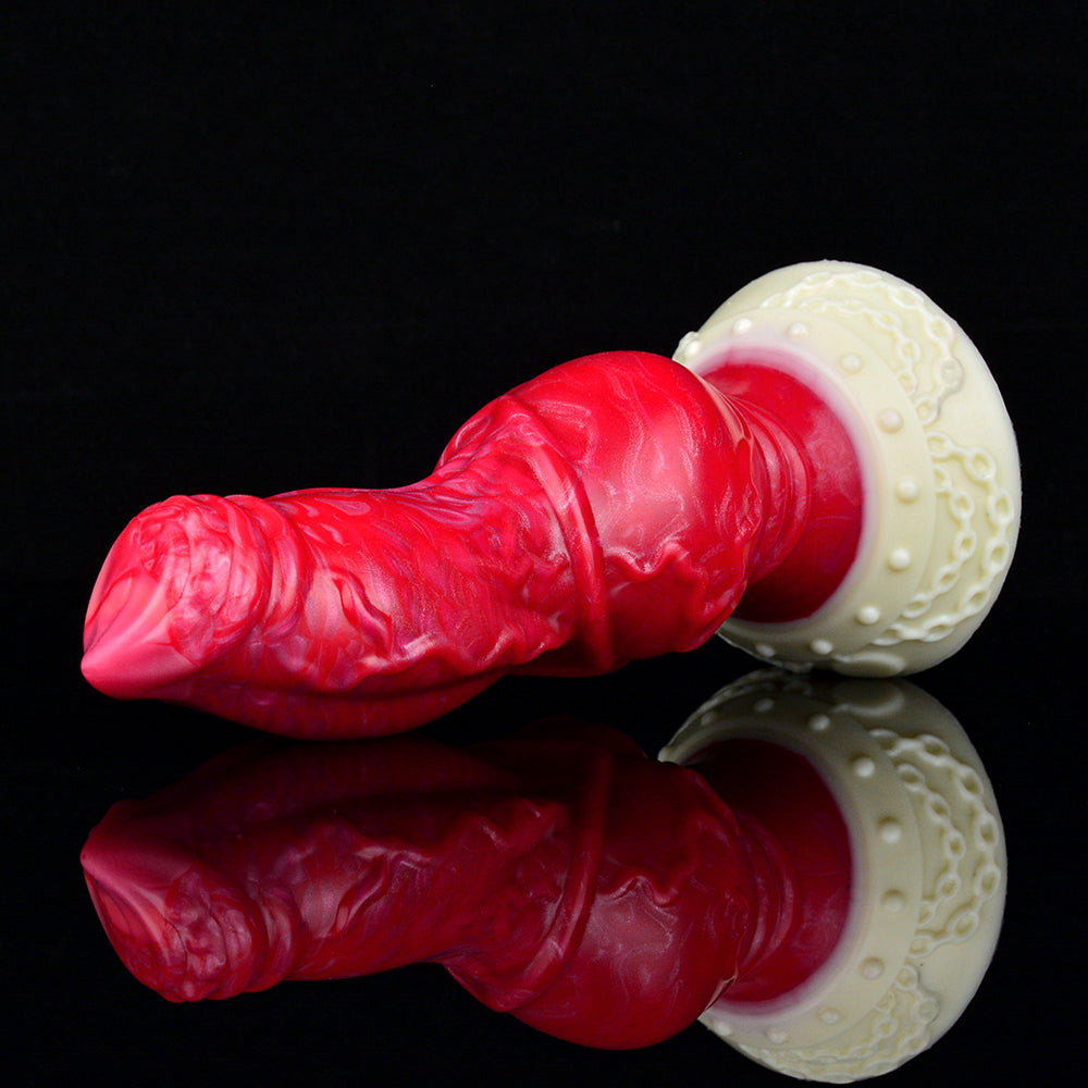 7 Inch Red Fantasy Knot Dog Dildo Xoxomoving