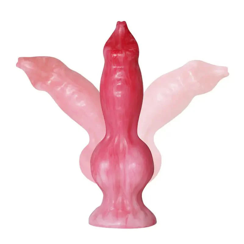14 Inch Silicone Fantasy Dog Knot Dildo Xoxomoving