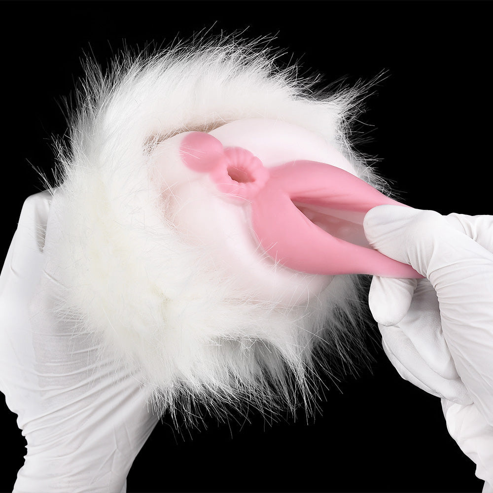 Furry Animal Pocket Pussy Penis Masturbation Cup - Polor Bear Vaginal Masturbator Sex Toy for Men Xoxomoving