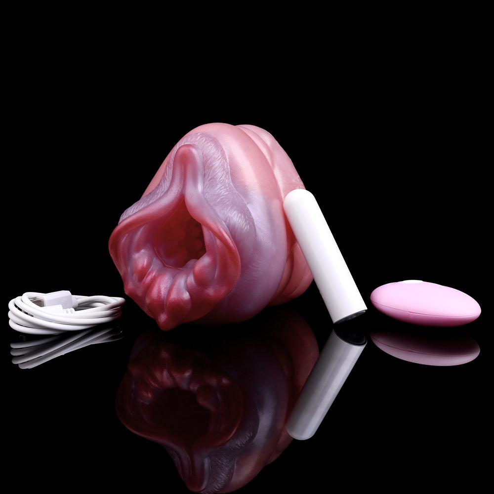 Animal Pussy Masturbator Cup - Antelope Vaginal Vibrating Bullet Blowjoy Male Sex Toy Xoxomoving