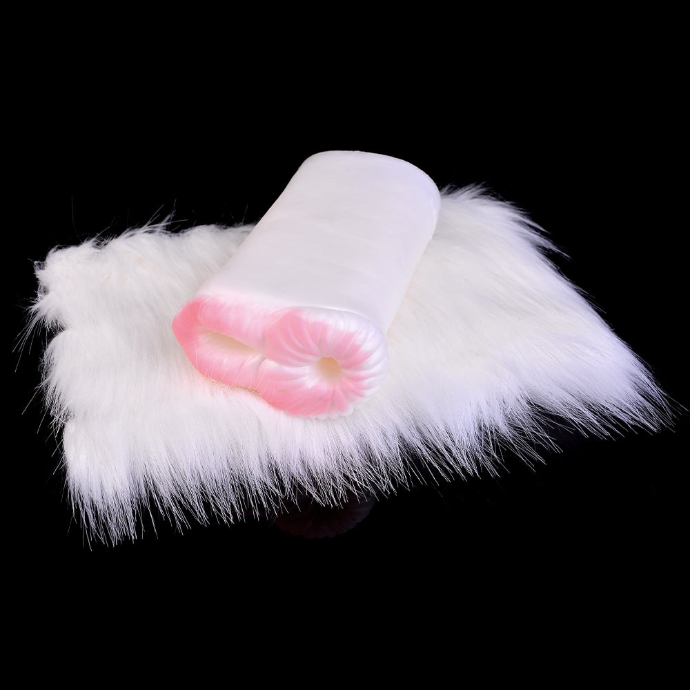 Merino Sheep Pocket Pussy Furry Sex Doll - White Fur Animal Pussies Penis Masturbator Xoxomoving