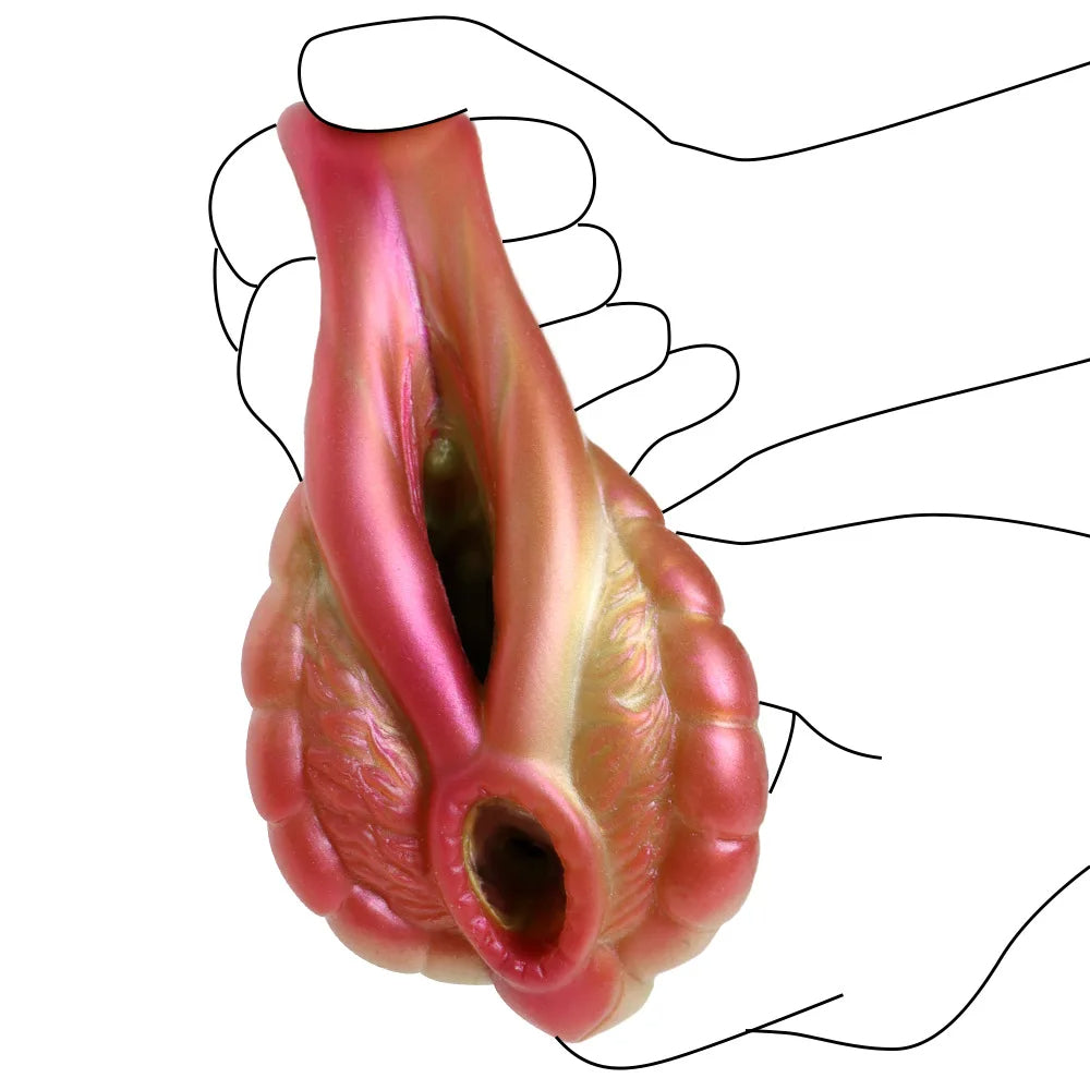 Monster Vagina Pocket Pussy Masturbation Cup - Silicone Exotic Penis Trainer Male Sex Toy Xoxomoving