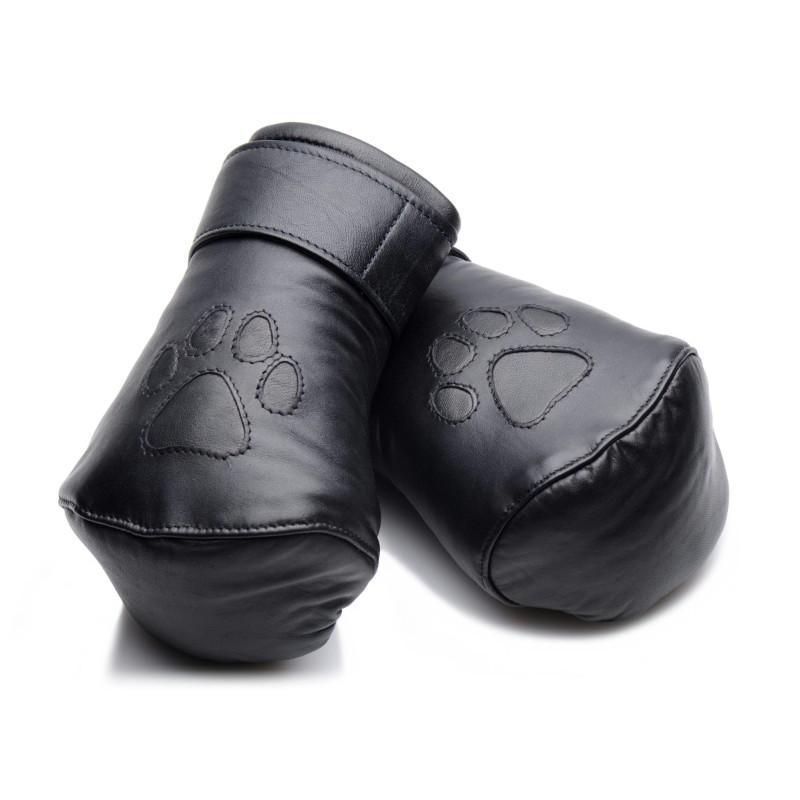 Strict Leather Padded Puppy Mitts - Xoxomoving