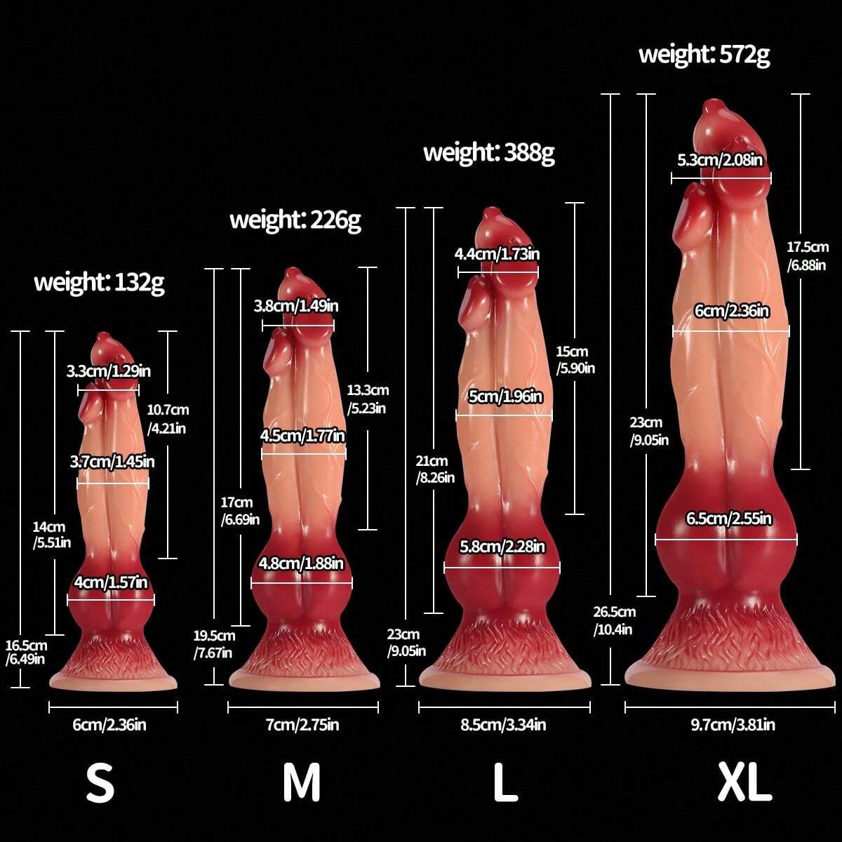 Fantasy Dog Penis Knot Dildo ＳＴＳ