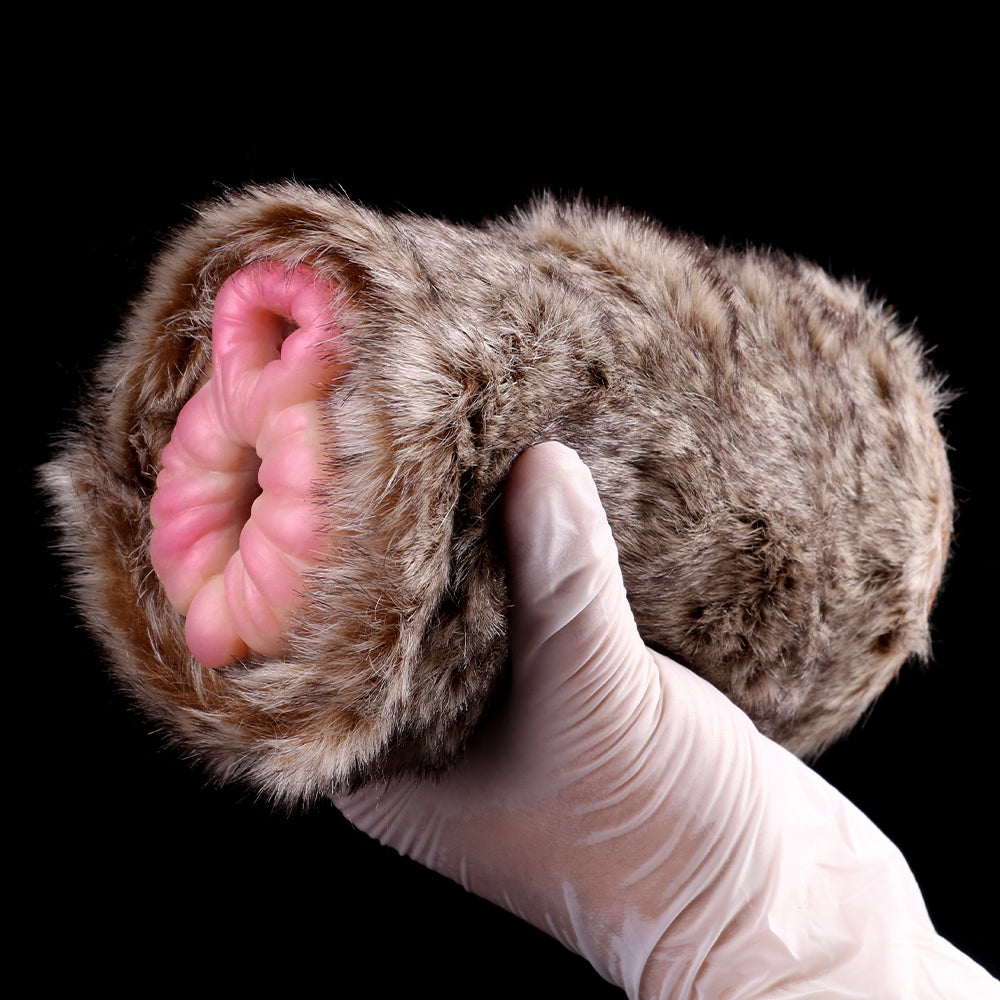 Lifelike Lion Pussy Male Masturbator - Realistic Furry Vagina Penis Masturbatiion Sex Toy Xoxomoving