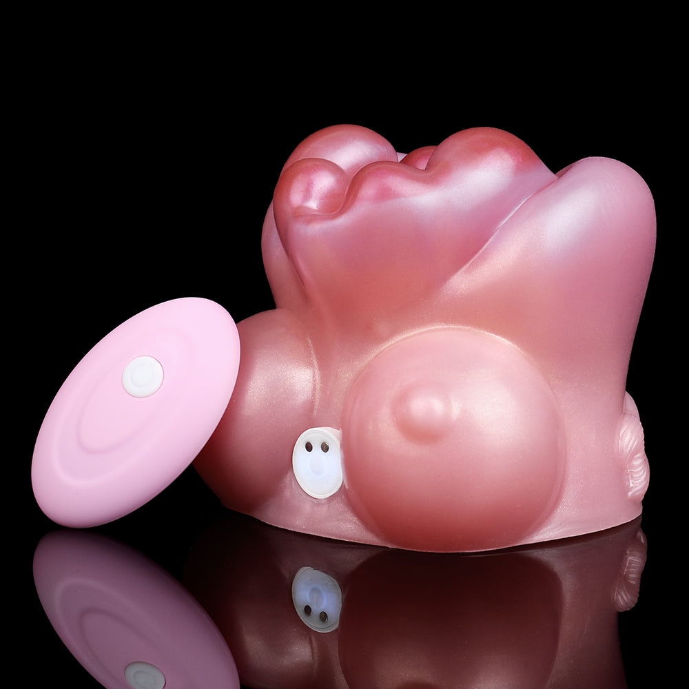 MilkyVesper Pocket Pussy Male Masturbator - Animal Vagina Vibrating Bullet Penis Masturbation Sex Toy Xoxomoving
