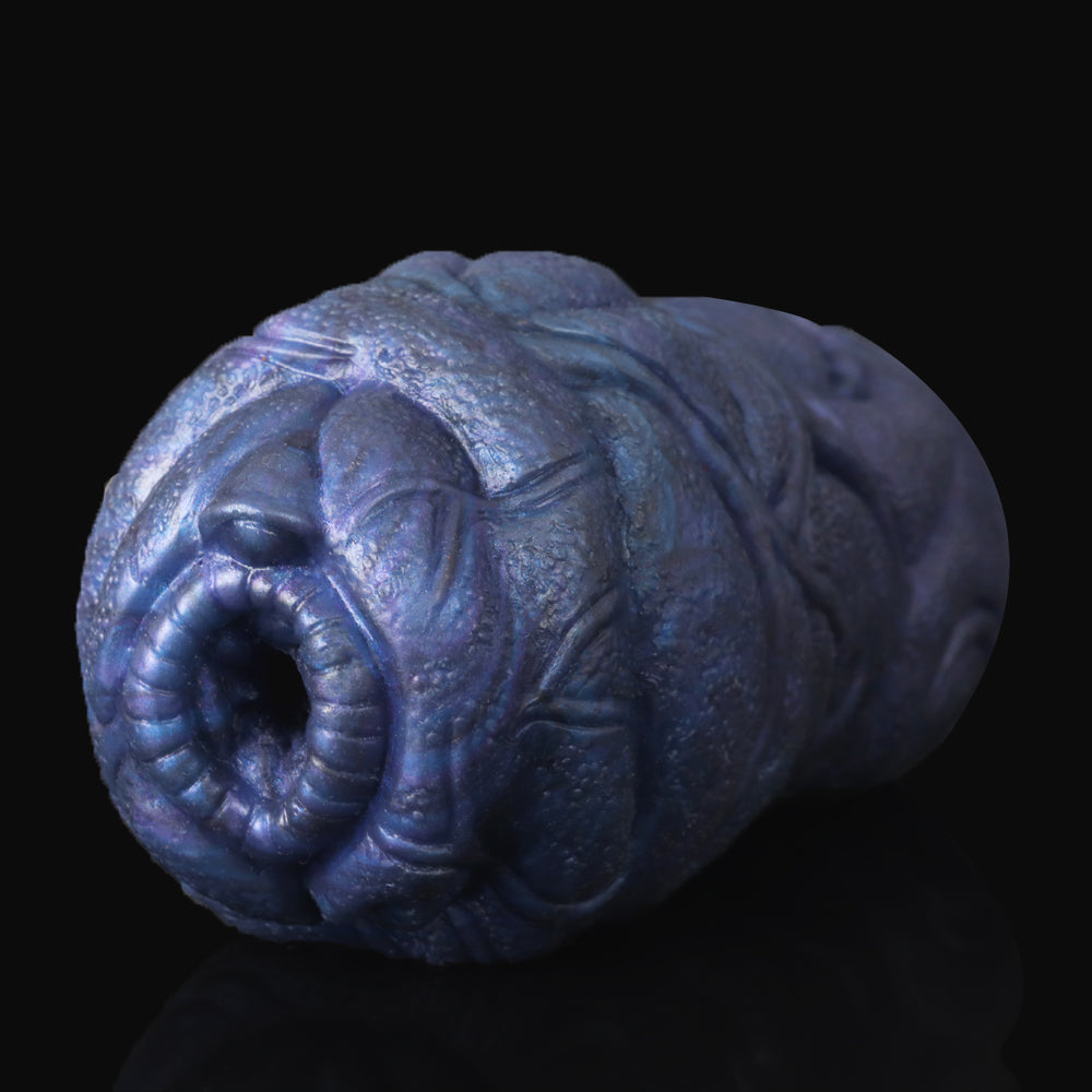 Fantasy Bull Pocket Pussy Masturbation Cup - Dark Blue Silicone Masturbator Male Sex Toys Domlust