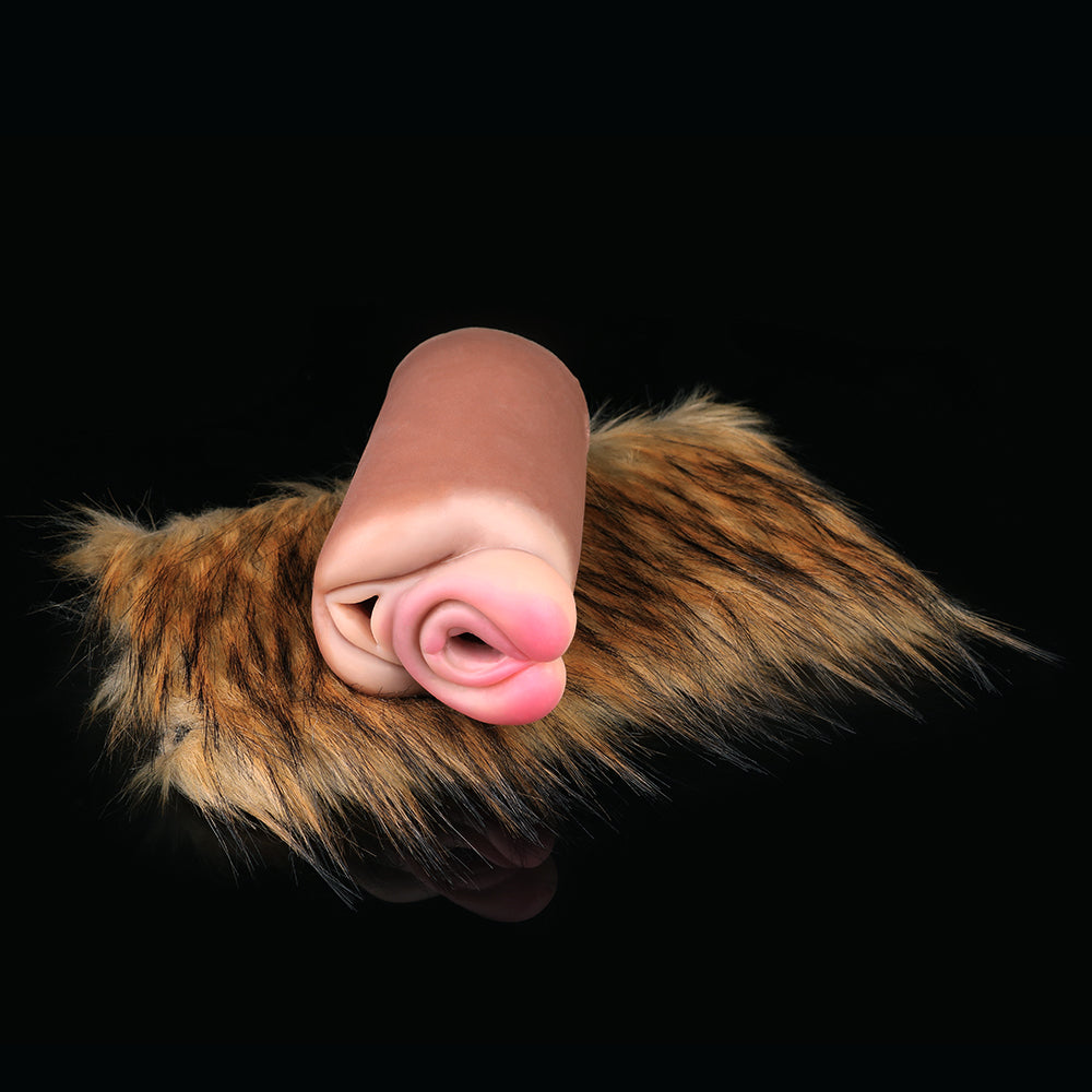 Tiger Pocket Pussy Furry Sex Doll - Realistic Animal Masturbator Sex Toy for Men Blowjob Xoxomoving