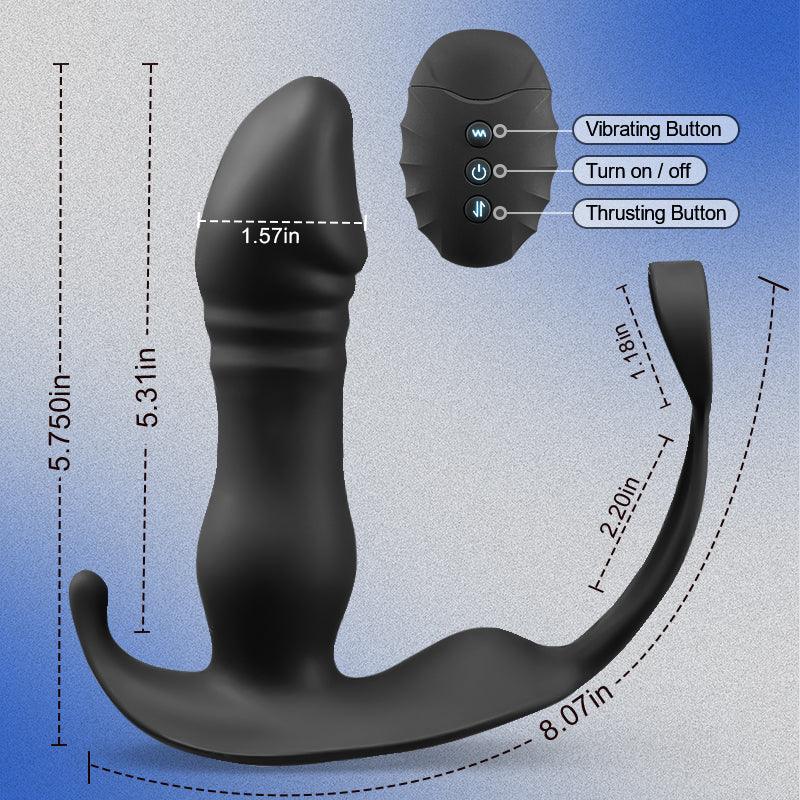 Gran - Thrusting Vibrating Prostate Massager with APP Control - Xoxomoving