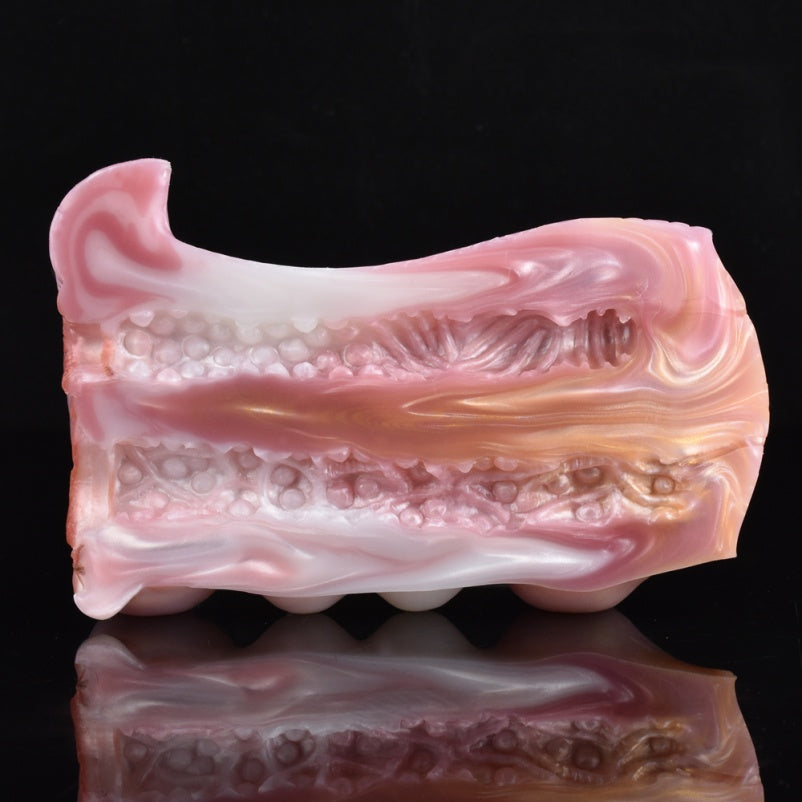 Pink Demonic Cow Pussy – Wild-Grip Silicone Pocket Masturbator Sex Toys for Men Xoxomoving