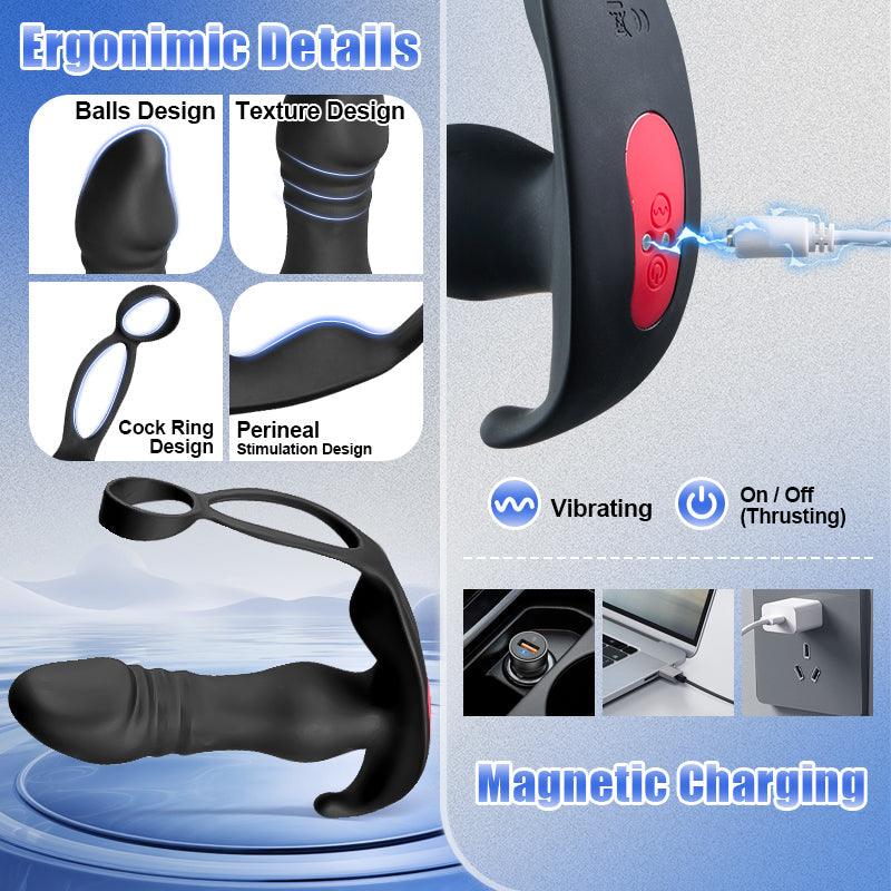 Gran - Thrusting Vibrating Prostate Massager with APP Control - Xoxomoving