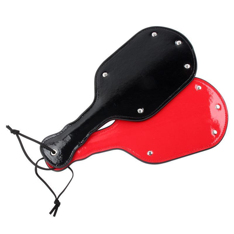 Dual Sided Leather Studded Spanking Paddle - Xoxomoving