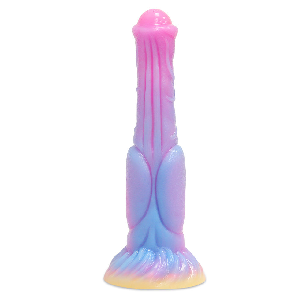 9 Inch Fantasy Horse Glow In The Night Dildo Xoxomoving